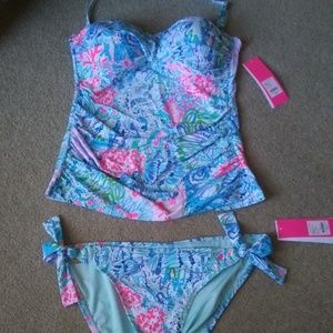 Lilly Pulitzer swim suit tankini and bikini SET